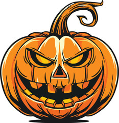 Halloween pumkin icon. vector illustration.