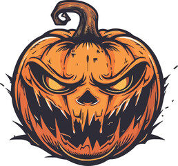 Halloween pumkin icon. vector illustration.