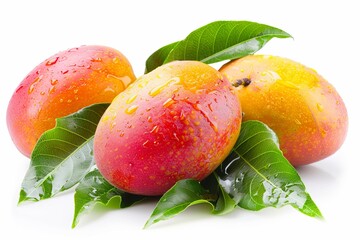 mango fruit isolated on white background -
