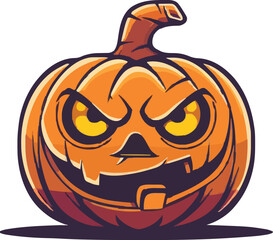 Halloween pumkin icon. vector illustration.