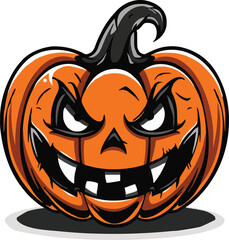 Halloween pumkin icon. vector illustration.
