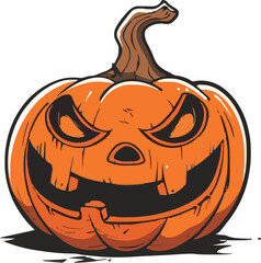 Halloween pumkin icon. vector illustration.