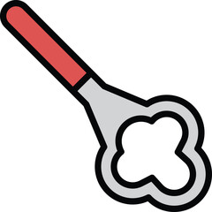 beer bottle opener icon illustration in line style