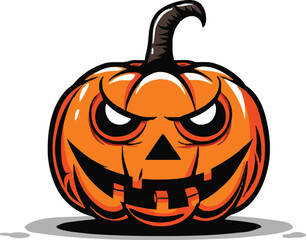 Halloween pumkin icon. vector illustration.