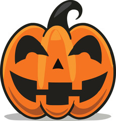 Halloween pumkin icon. vector illustration.