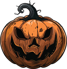 Halloween pumkin icon. vector illustration.