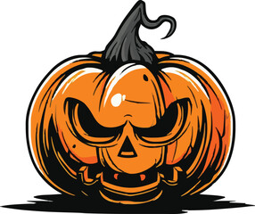 Halloween pumkin icon. vector illustration.