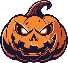 Halloween pumkin icon. vector illustration.