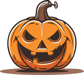 Halloween pumkin icon. vector illustration.