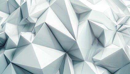 Abstract Geometric Silver Shapes