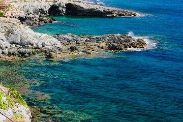 Cliff at Santa Maria di Leuca, Salento, Italy