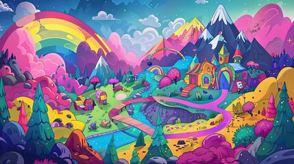 "Pride Day Treasure Hunt Adventure in Colorful Illustration"