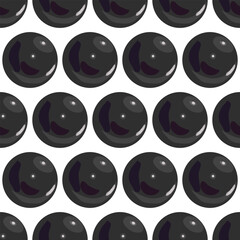 Pearl. Simple seamless pattern. Vector illustration.