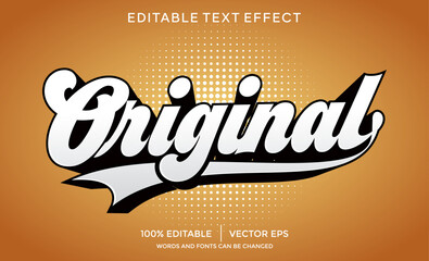 original 3D text effect template