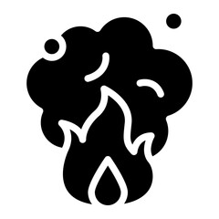 burning smoke