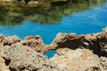 Cliff at Santa Maria di Leuca, Salento, Italy