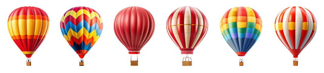 Hot air balloon png on transparent background