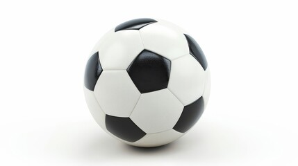 Fototapeta premium Stock AI soccer ball on a white background