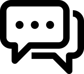 Naklejka premium チャットバブルのアイコン