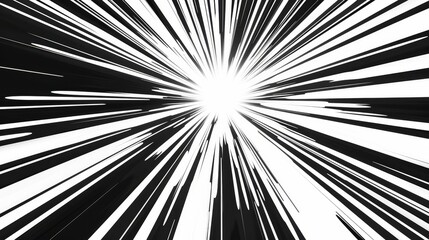 Fototapeta premium Discover three unique styles of concentration lines, radial, vertical, and diagonal, inspired by manga and anime.