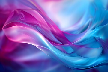 Fototapeta premium Abstract purple and pink swirling pattern on a fluid, silky texture in a vibrant artwork, Dynamic gradient backgrounds infusing energy and vitality into every frame with their indigo color palettes