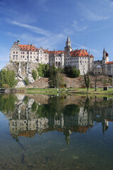 Fototapeta premium Panorama of Sigmaringen castle, Baden Wuerttemberg, Germany 