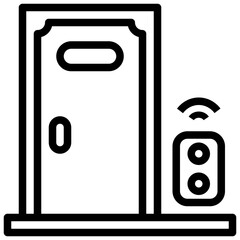 DOOR,door lock,wifi signal,automation,electronics.svg