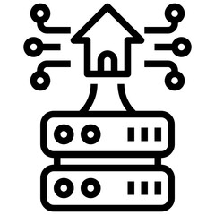 SERVER,smart home,hosting,database,storage.svg