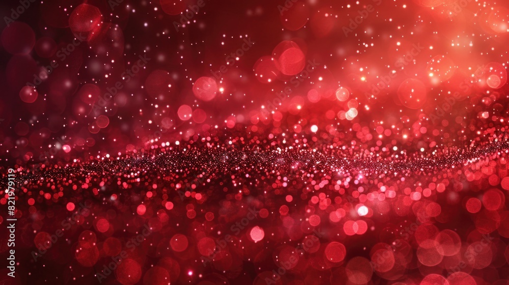 Poster A vibrant red and black background with glowing lights. Ideal for adding a pop of color to designs