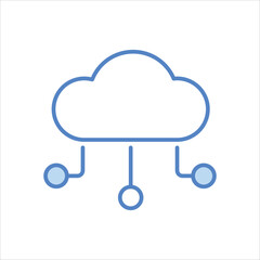 Cloud Computing Icon editable stock vector icon