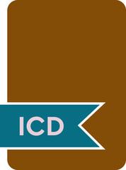ICD File format icon  label contour