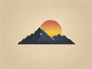 Creative mountain silhouette designs.
