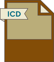 ICD File format icon minimal