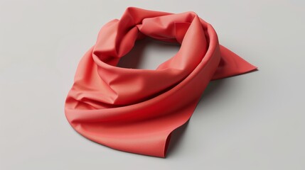 The template for this pet bandana is a blank 3D render illustration.