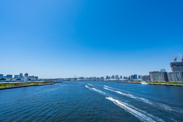 豊州大橋から望む東京湾の風景（2024年5月）
