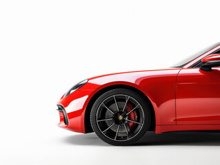 close up view of stylish modern car