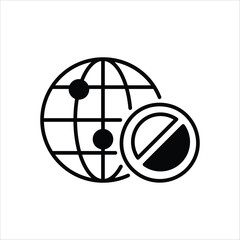 Disconnect  Icon editable stock vector icon