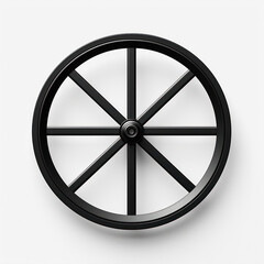 Obraz premium creative car mac wheels on white background