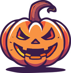 Halloween pumkin icon. vector illustration.