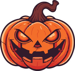 Halloween pumkin icon. vector illustration.