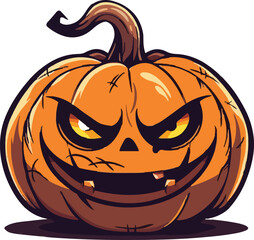 Halloween pumkin icon. vector illustration.