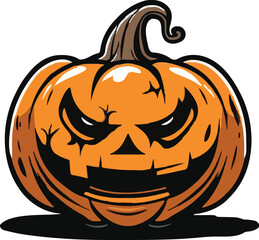 Halloween pumkin icon. vector illustration.