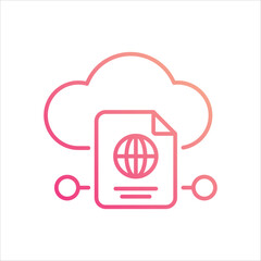 Document  Icon editable stock vector icon