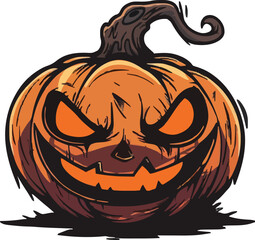 Halloween pumkin icon. vector illustration.