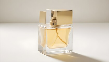 bottle of perfume isolated on white background