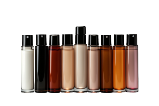 Bottles of Whimsical Wonder on a Clear PNG or White Background.