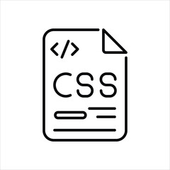 Css  Icon editable stock vector icon