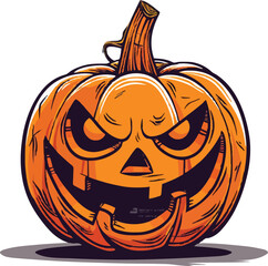 Halloween pumkin icon. vector illustration.