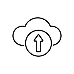 Upload  Icon editable stock vector icon
