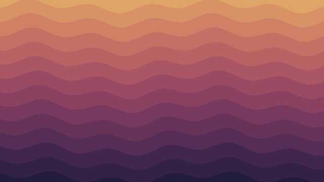Abstract Waves in Motion: A Flowing, Colorful Background with Smooth, Undulating Gradients in Vibrant Orange and Purple Hues - Color Harmony Background